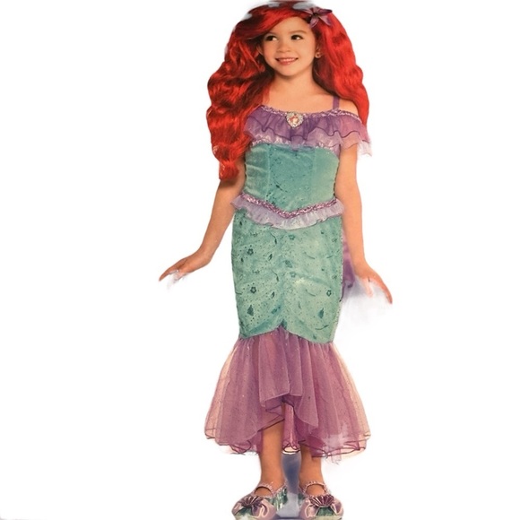 Disney Princess Ariel Costume Girls NWT Medium 8/10 - Picture 1 of 3